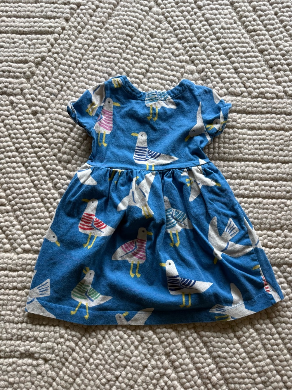 Boden Blue Seagull-Print Dress